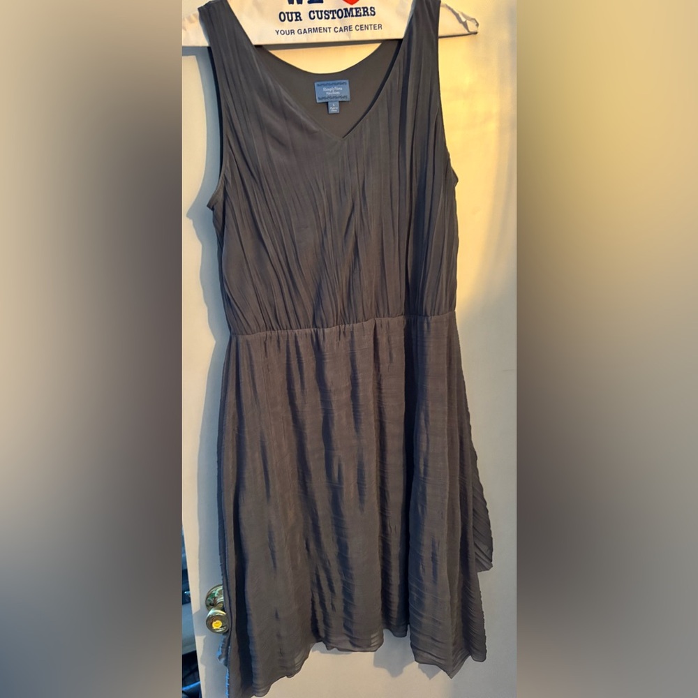 Simply Vers Gray Smock Dress- Large